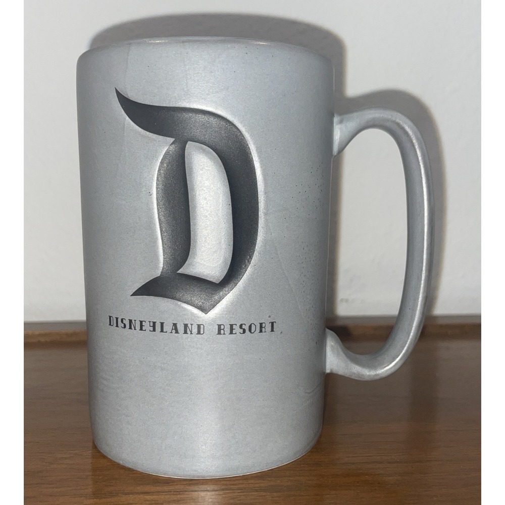 Disneyland Resort Coffee Mug Souvenir Cup Mickey Mouse 2018 Tall Matte Gray Rare